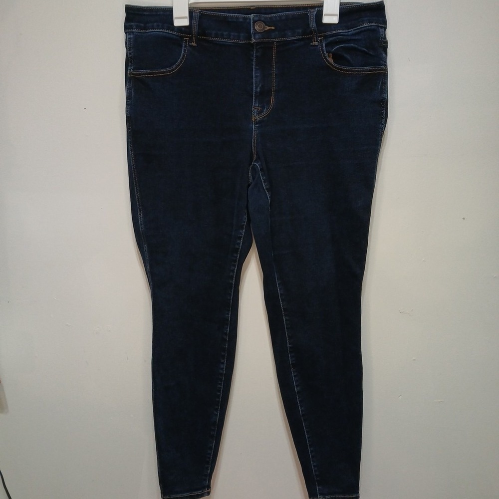 M Jeans By Maurices Skinny Ankle Jeans Mid-Rise Womens Size 16W Reg Stretch